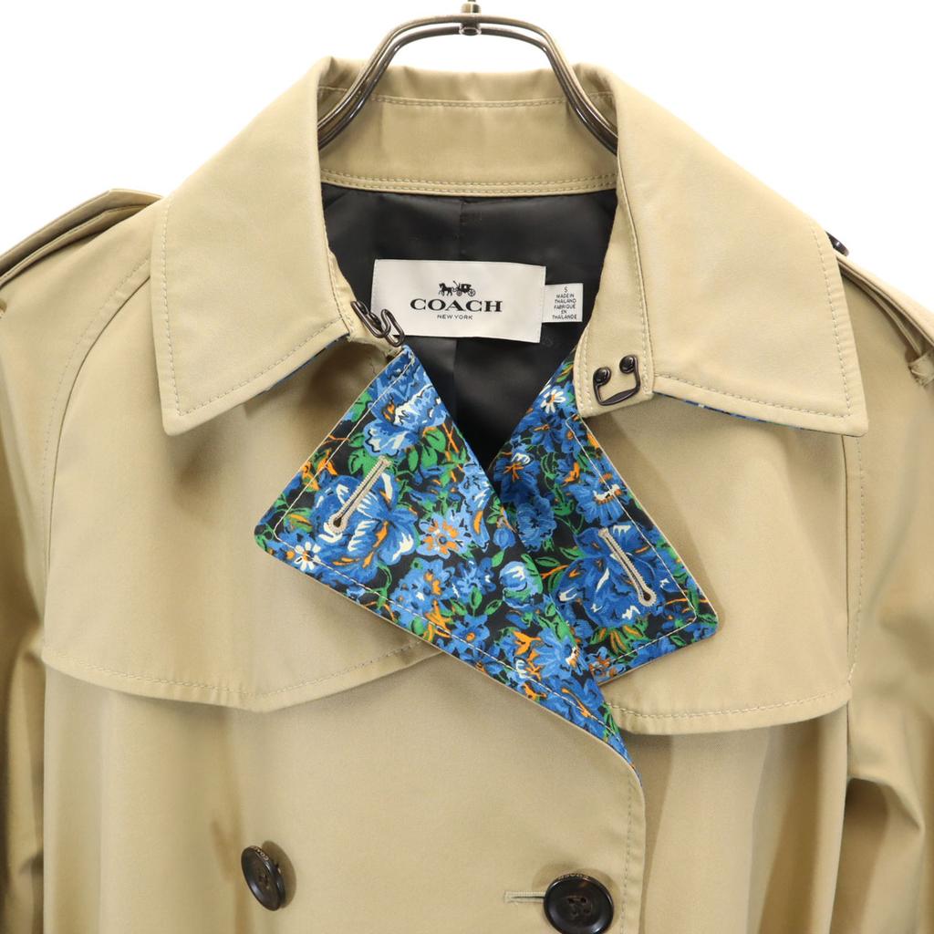 Coach Trench Coat S Beige Women Used