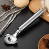 Stainless Steel Cactus Peeler Spoon Shaped Nopales Peeler Ergonomic Handle Noodle Cutter Pie Crust Slicer Versatile Kitchen Gadget