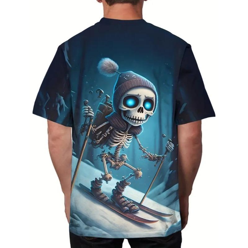 Summer Palm Tree Pattern T-Shirt Men Fashion Nature Pattern T-Shirt Casual 3D Printed Short Sleeve T-Shirt