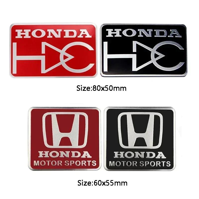 Aluminum Car Body Sticker Trunk Emblem Badge for Honda Accord Civic Crosstour Calya FIT Odyssey Elysion City Jade Jazz Vezel CRV