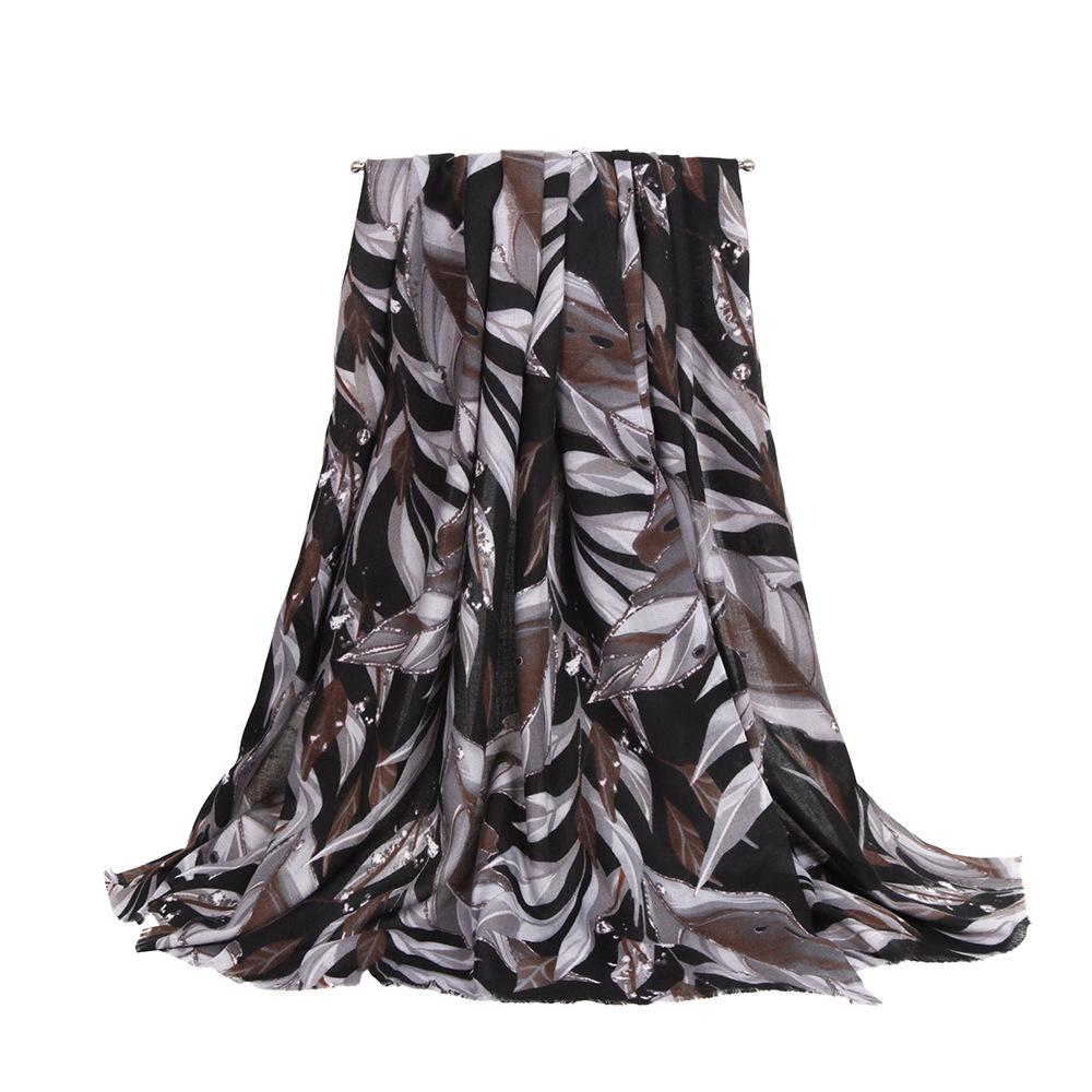 Women Winter Elegant Knitted Scarf Headscarf Casual Retro Print Soft Warm Scarve Lady Mujer Foulard Bandana Long Wrap Shawl New
