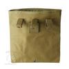 SHENKEL Drop Magazine Dump Pouch, MOLLE Compatible, High-Strength Nylon, Tan