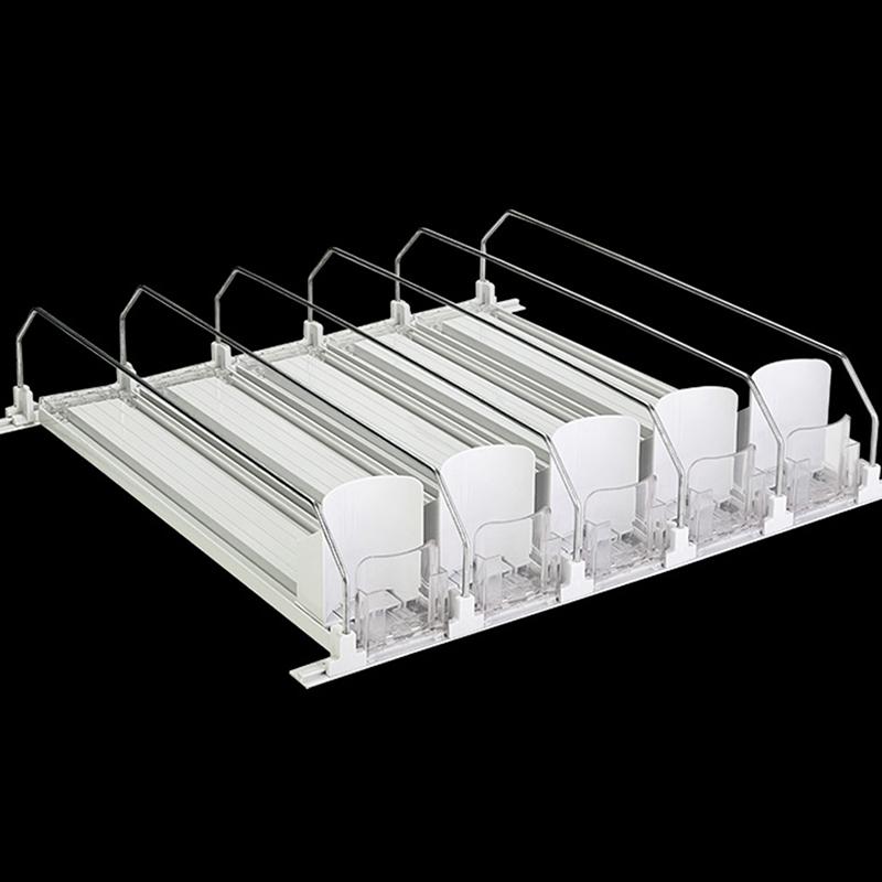 Canned Beverage Push Rack Beverage Thruster Dispenser Storage For Soda Can Self-Pushing Kitchen Counter Organizer Fridge Shelf