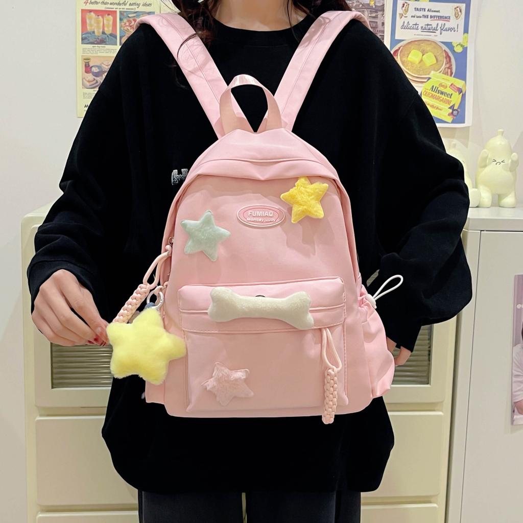 Schoolbag1011 new star bag ins wind cartoon accessories large capacity backpack fresh girl backpack cute tide
