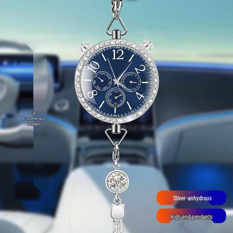 Hanging Car Air Freshener Pendant - Essential Oil Aromatherapy Deodorizer with Long-lasting Light Fragrance for Car Interior Decoration