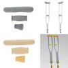 Crutch Accessories Kit - Including Pad, Handle Grip Covers, Tip Cover – Gray