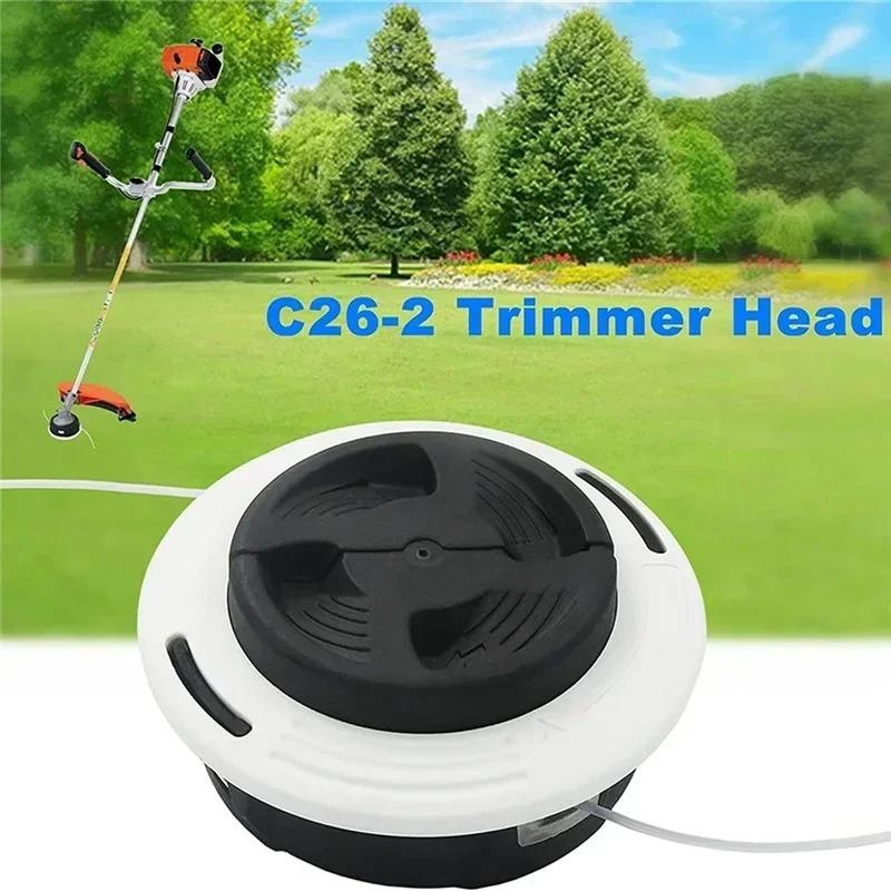 AutoCut C26-2 M10x1 Replacement Trimmer Head for For Stihl FS55 FS90 FS130 FS250 and More Grass Brush Cutter Accessories