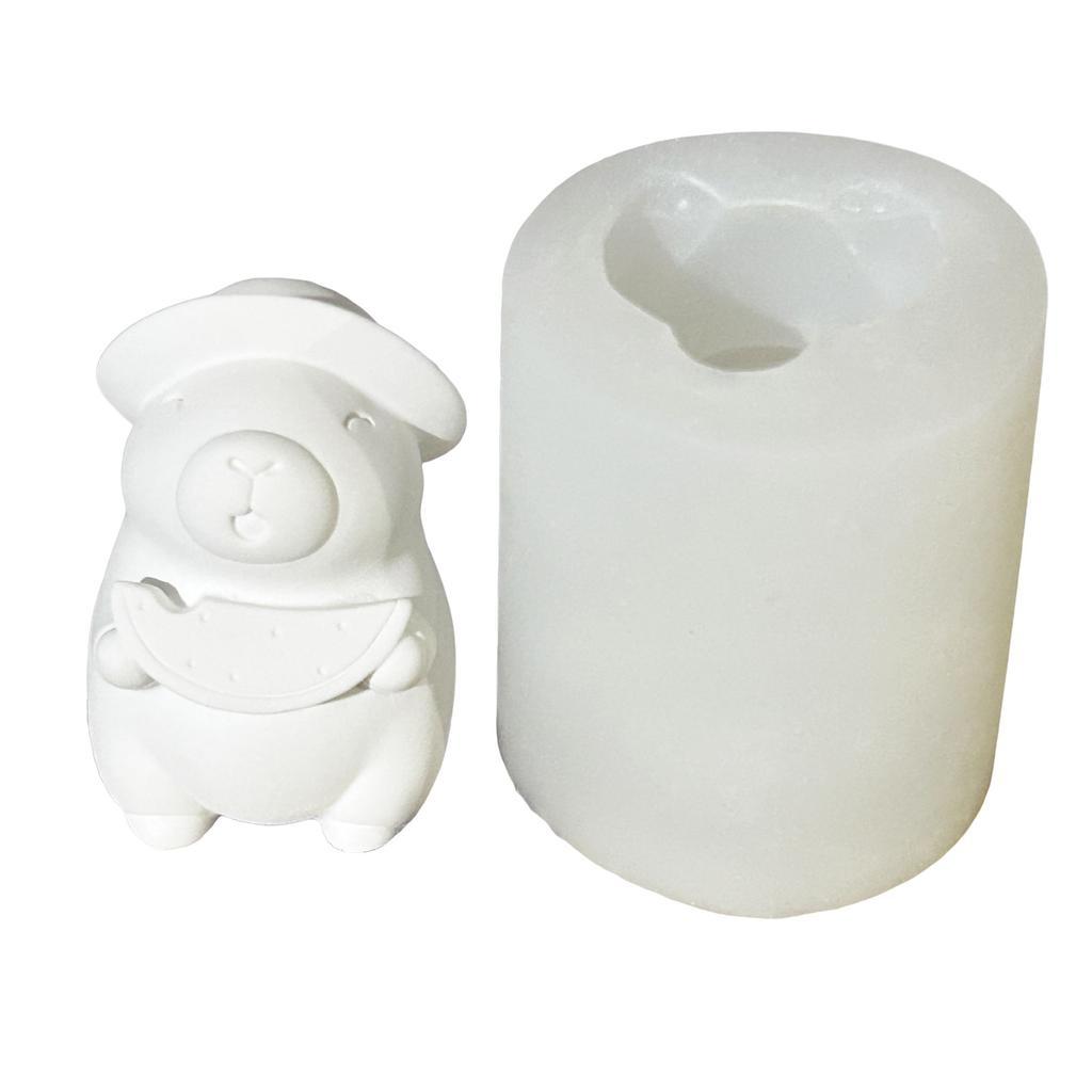 Flexible Silikonform Capybara-förmige Kerzenformen Duftende Aromatherapien Herstellungsform Handgemachte Desktop-Ornament-Form