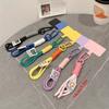 Splicing Color Mobile Phone Lanyard Multi-functional Keychain Mobile Phone Backpack Rope Hanging Ornaments