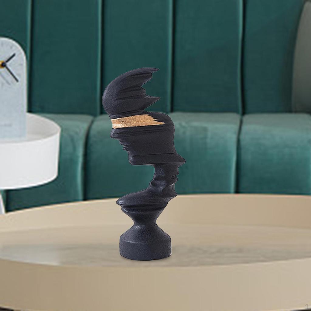 Figurka Ludzkiej Twarzy Dzieło Sztuki na Biurko i do Wnętrz