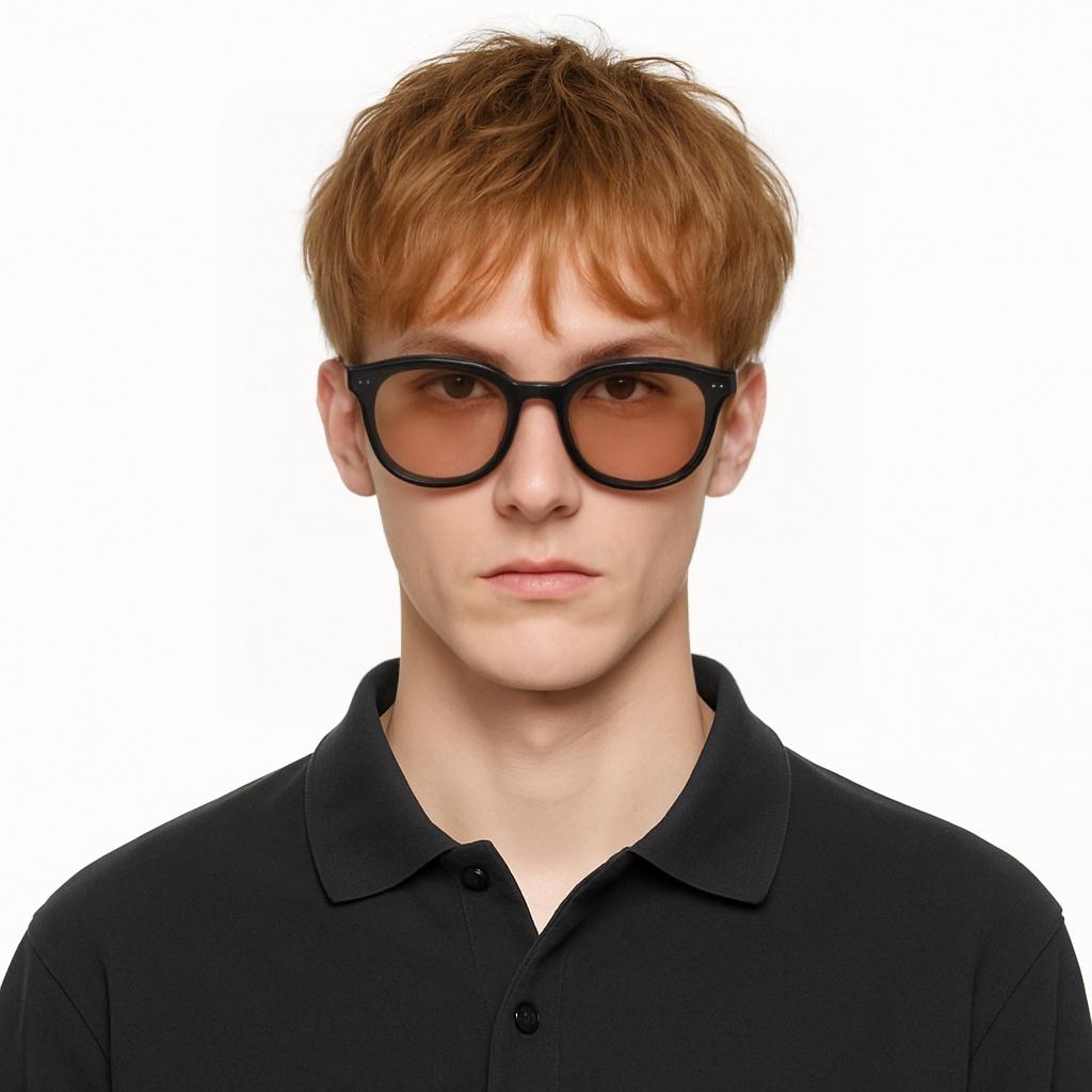 Gentle Monster Logo Engraved Irregular Frame Sunglasses Unisex sunglasses Black JADE-01(BR)