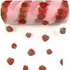 Shiny Strawberry Glitter Tulle Rolls 6 Inch X 10 Yards (30 Feet) Pink for Table Runner Chair Sash Bow Pet Tutu Skirt Sewing Crafting Fabric Wedding