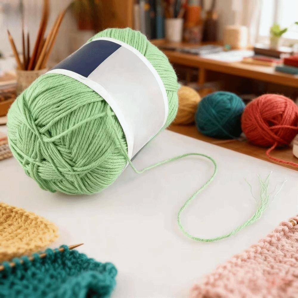 Anti-Pilling Cotton Yarn Medium-Thin Crochet Yarn Hand Knitting Yarn  DIY Needlework