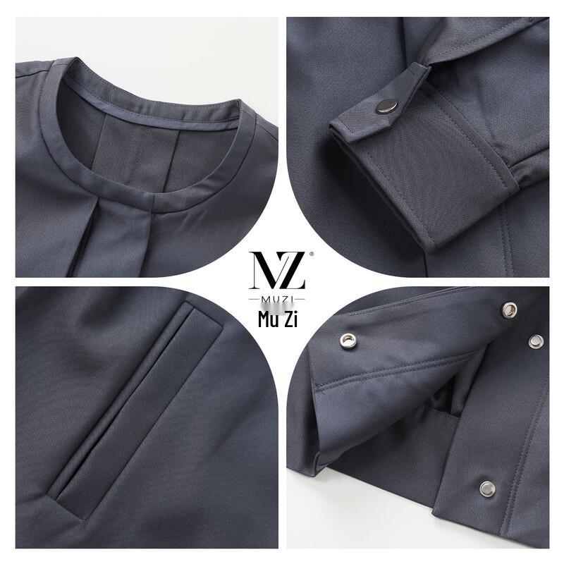 Mu Zi Women's Elegant Casual Short Jacket for Spring/Autumn