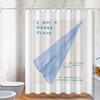 LISM Cream Style Digital Print Shower Curtain