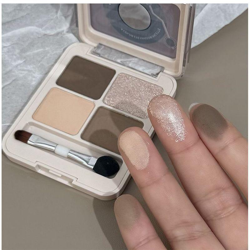 Kunstwert - Vinyl-Schallplatte Lidschattenpalette in vier Farben - 4 Arten