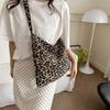 Cloth Leopard Print Crossbody Bags Retro Messenger Bag Vintage Shoulder Bag  Outdoor