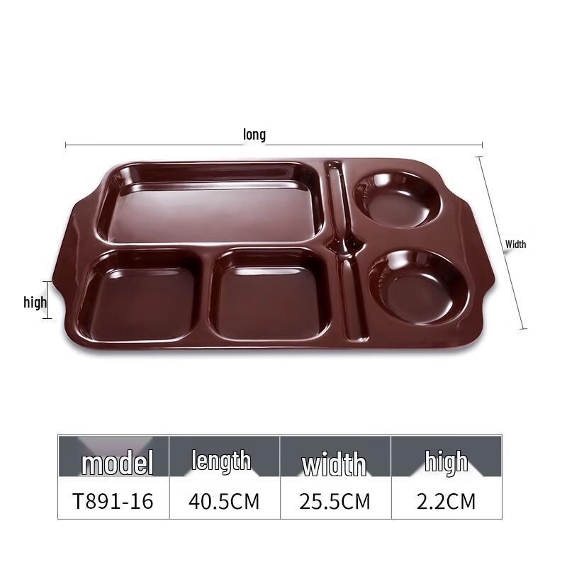 Melamine Compartment Fast Food Plate
