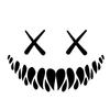 Jpct Fashion Demon Smile Face Decal Is Used for Off-road Vehicles, Windshield, Body, Waterproof Sticker with a Length of 15cm