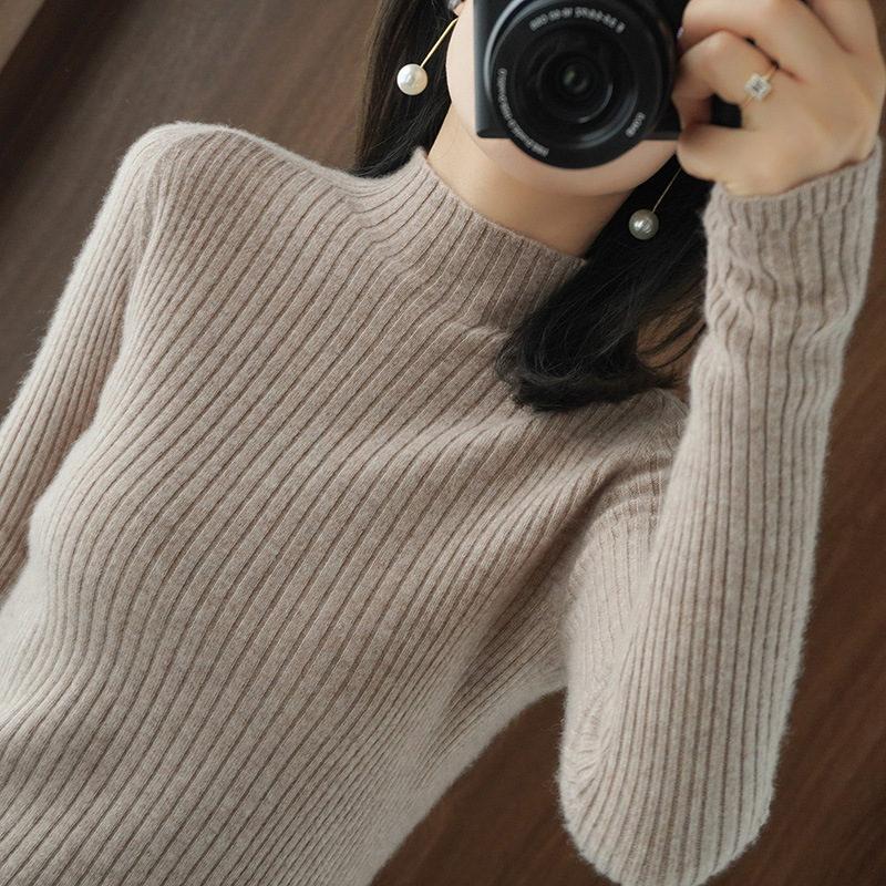 

Весенний вязаный свитер, пуловеры, женские топы с длинными рукавами, водолазка, вязаный свитер, шикарная женская одежда, женская рубашка ярких цветов S хаки