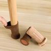 4 pezzi/set Calzini Silenziosi in Maglia per Gambe di Mobili Calze Elastiche per Piedi Protezioni per Pavimenti con Pastiglie Antiscivolo Copri Piedi Spessi per Sedie