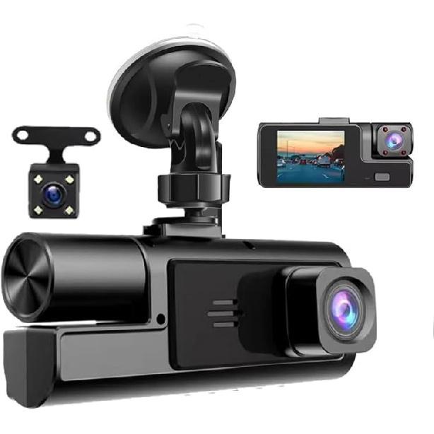 1080P Dual Dash Camera for Car Front and Inside Dashcam Car Security Video Recorder,170°Wide Angle Vehicle Cam,WDR,G-Sensor,2’’ IPS Screen,Loop