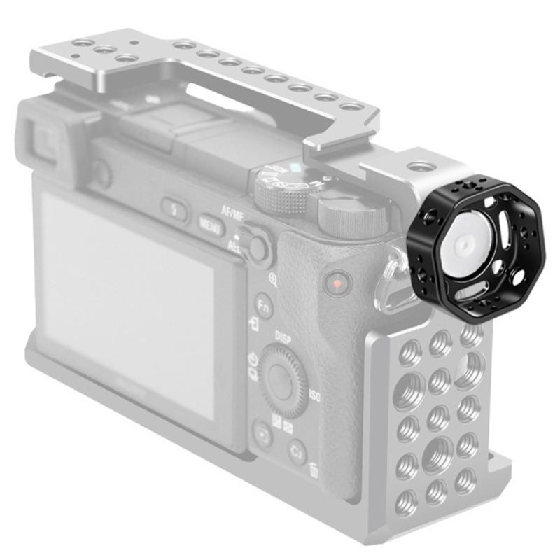 Camera Cage Handgrip Alai Rosette Mount 1/4-20 3/8-16 Screw Square Type for DSLR Action Camera Easy Installation