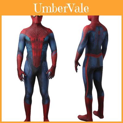 Der Amazing Spider-man Anzug Blau&rot Spandex Bodysuit Für Kinder Und Erwachsene