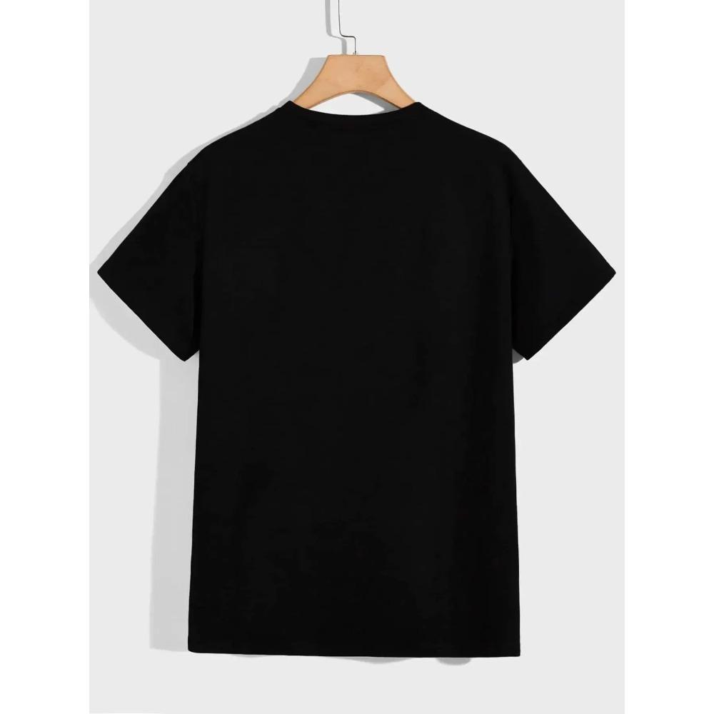 Summer New Women's Short-sleeved T-shirt with Funny WTF Letter Print Perfect for Casual Sports Men's Wear and Breathable Top