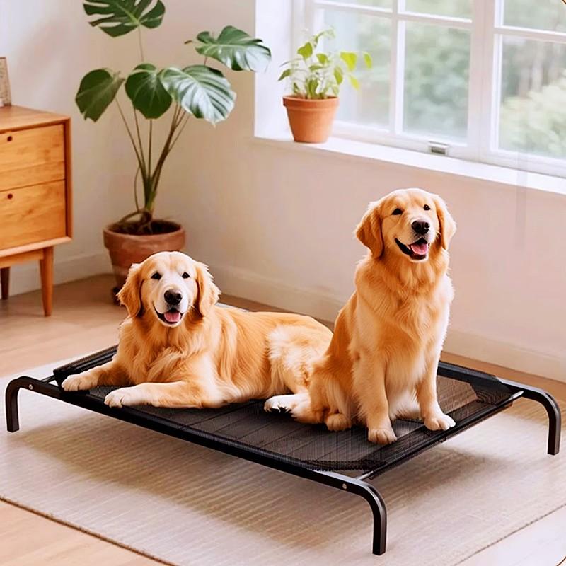 Dog Bed Moisture-proof Beds for Large Dog Sleeping Kennel Off Ground Dogs Bed for Pet Camping Mat Summer Breathable Dogs House