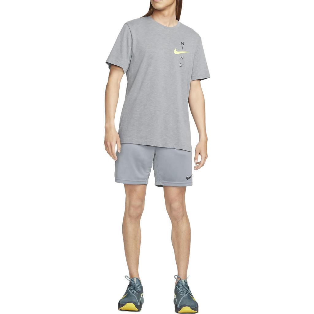 Nike Logo Print Straight Leg Solid Color Casual Shorts Men shorts Smoke-Gray DM5943-084