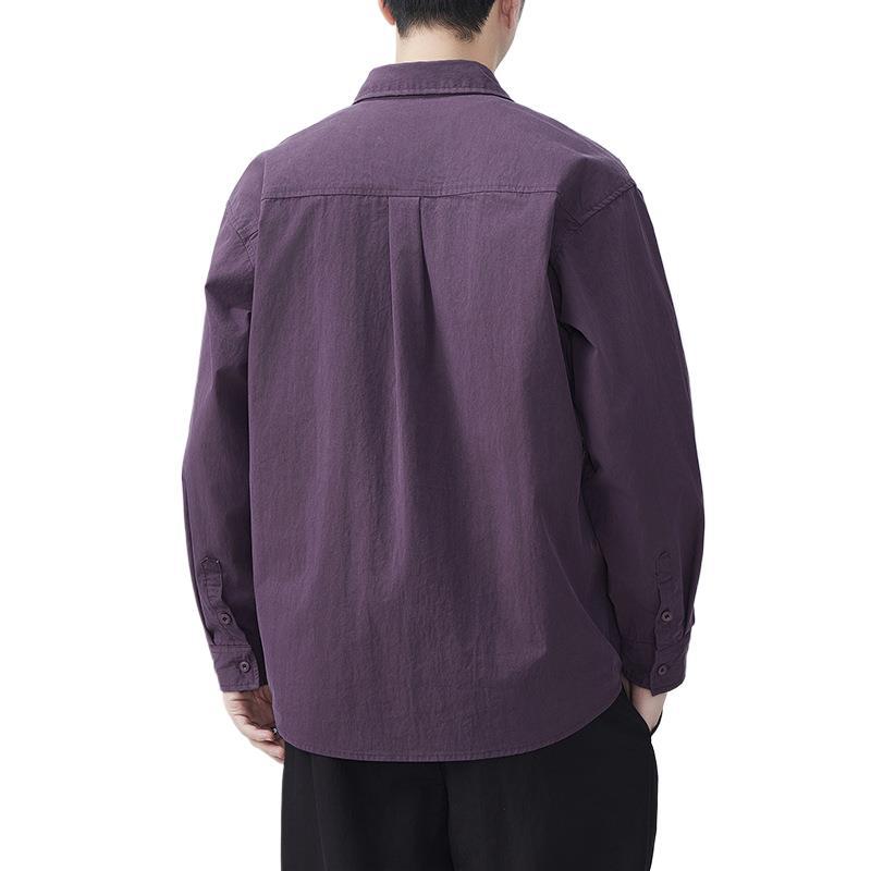 New Spring Japanese Retro Men's Loose Mountain Outdoor Style Casual American Shirt