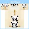 Adorable Panda Plush Keychain Cute Couple Bag Charm Soft Stuffed Zoo Animal Gift