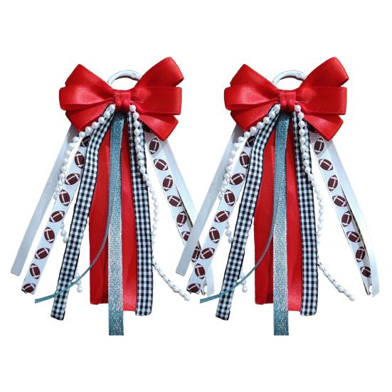 2 Pcs 2Pcs Ribbon Bow on Design Satin for Women