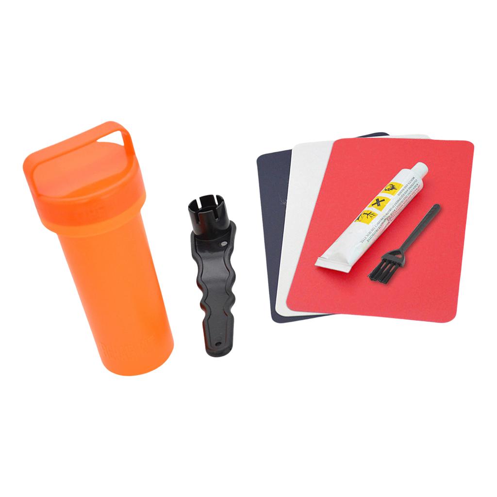 Wasserdichte Schlauchboote Reparatursets Stand-Up-Paddle-Board Reparatursets Mit Schraubenschlüssel, PVC-Flicken Und Klebern für Schlauchboote Kajaks