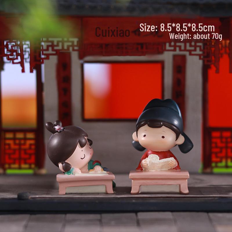 Kreativer Handyhalter im Stil der Tang-Dynastie mit Glücksbringer: Exquisites Harzornament