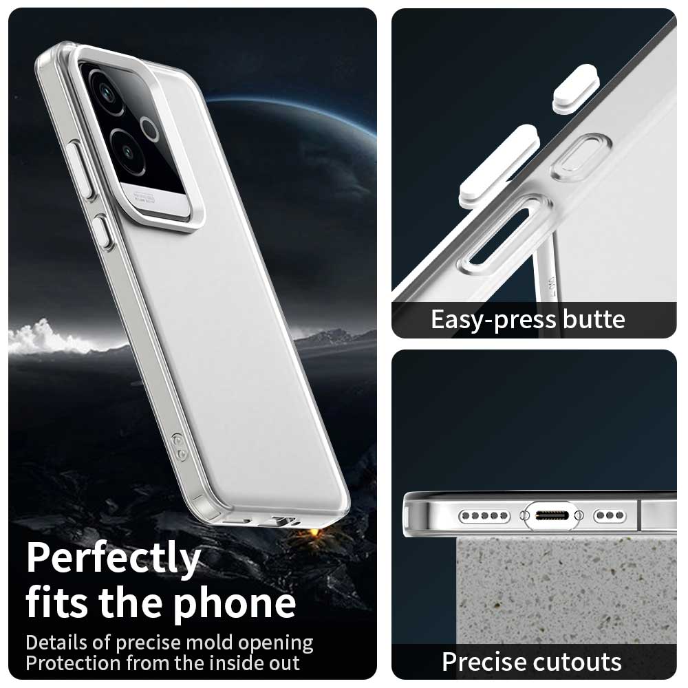 Frosted Case For Realme GT6 China Cover Realme GT6 Fundas Coque Matte Translucent PC TPU Edge Back Phone Bumper Realme GT6