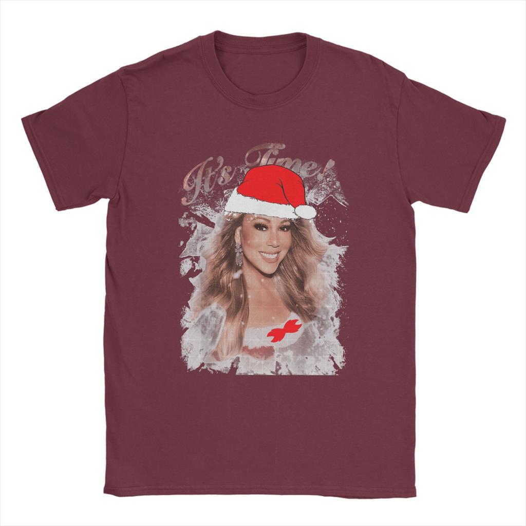 Mariahh CAREY It's Time 2025 Gift Men's T Shirt  Creative Tees Short Sleeve Round Neck T-Shirts 100% Cotton Summer Tops