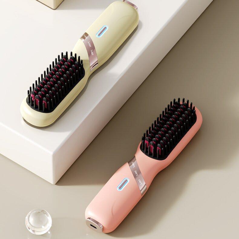 Portable Cross-Border Wireless Hair Straightener with Negative Ion Technology