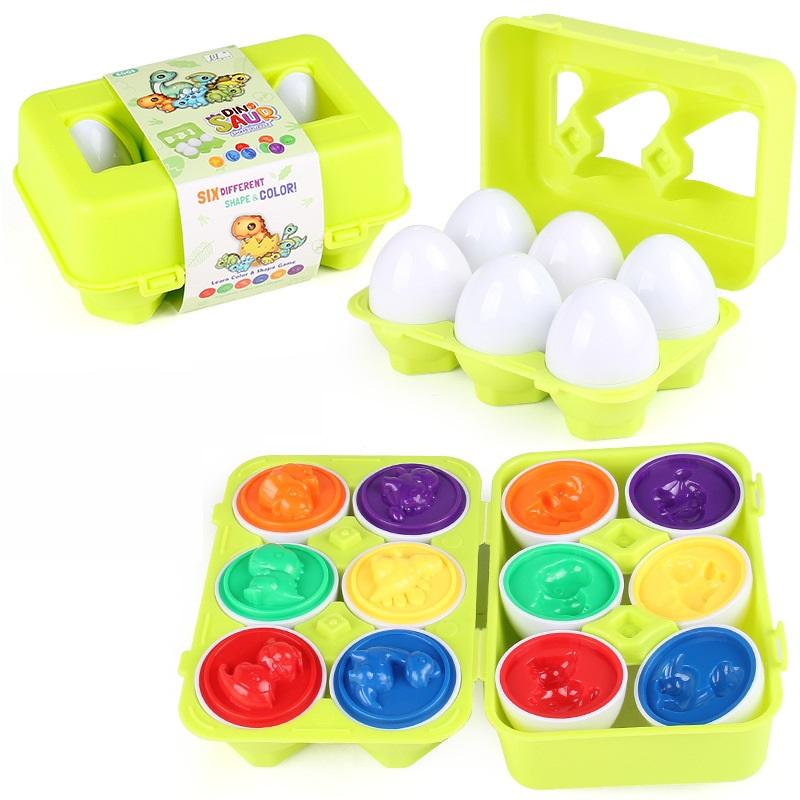 

Цвет и форма Распознавание Сортер Головоломка для Малышей Пасхальная Дорожная Игра Раннее Обучение Развивающая Мелкая Моторика Монтессори Подарок для Детей Года 6 Eggs / Box