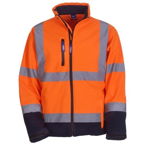 Yoko Unisex Adult Band & Brace Hi-Vis Safety Soft Shell Jacket