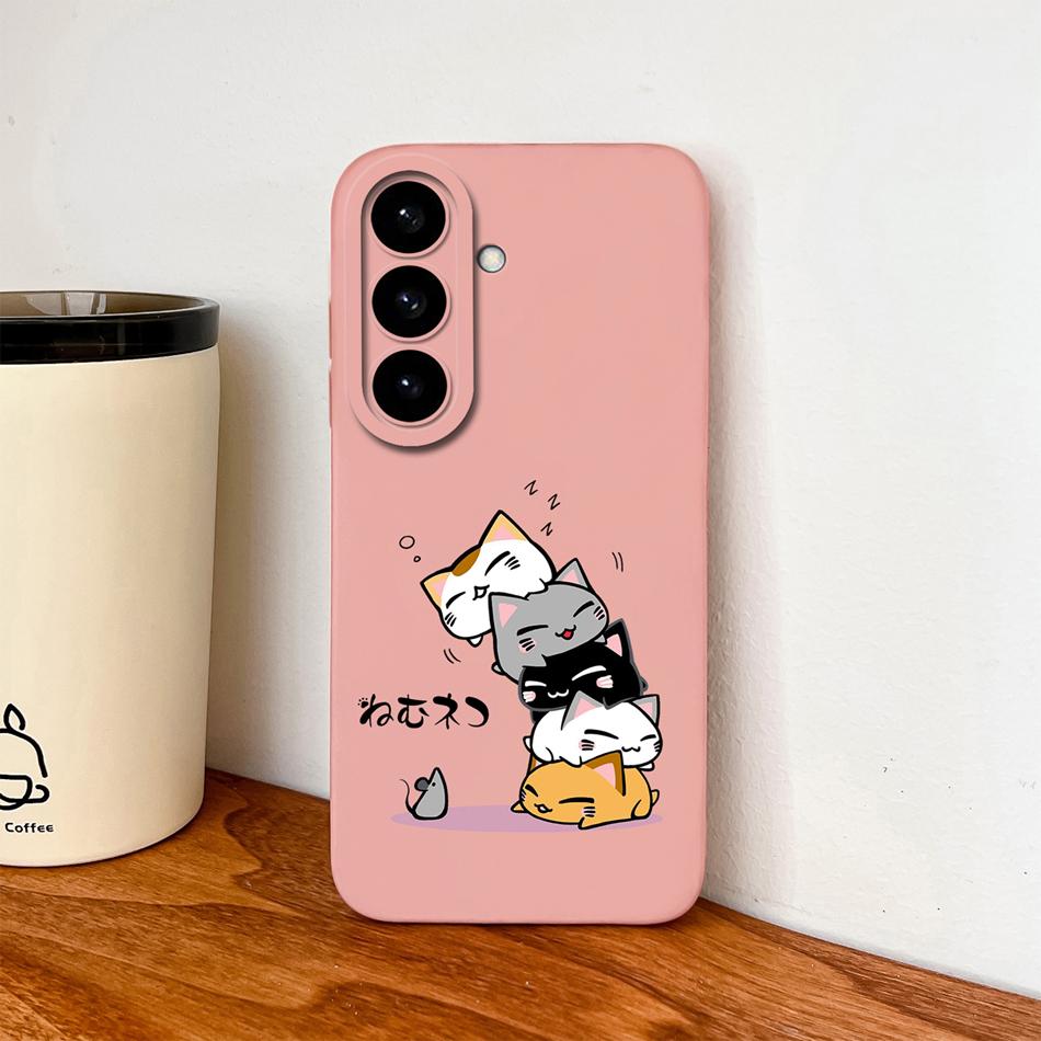 For Samsung S26 Ultra Phone Case For Galaxy S26 Plus Cute Astronaut Liquid Silicone Full Coverage Anti Drop Soft Durable Bumper