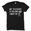 Astronomie Geschenk Astronomie Shirt Sonnensystem Shirt Teleskop T-Shirt Unisex Tee