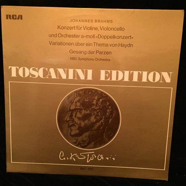LP Record JOHANNES BRAHMS / ARTURO TOSCANINI  - Konzert Fur Violine, Violoncello Un AT125 RCA Victrola 1974 Germany Classical Used
