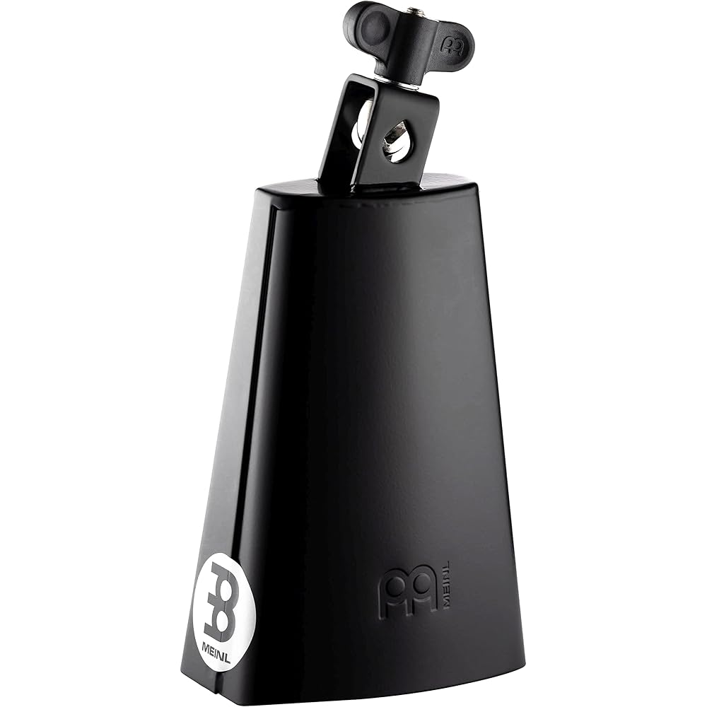 MEINL Percussion SL675-BK Cowbell, Black Powder Coated Steel, 6 3/4" (Official Japanese Product)