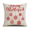 Nordische Weihnachtskissenhülle Schneeflocke Weihnachtsbaum Heimbedarf Sofa Schlafzimmer Lendenkissen