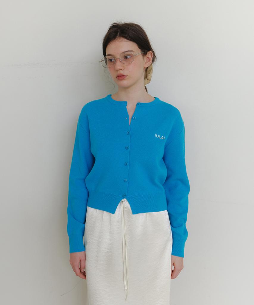 Iulai Mild Steel Cardigan Cerulean Blue