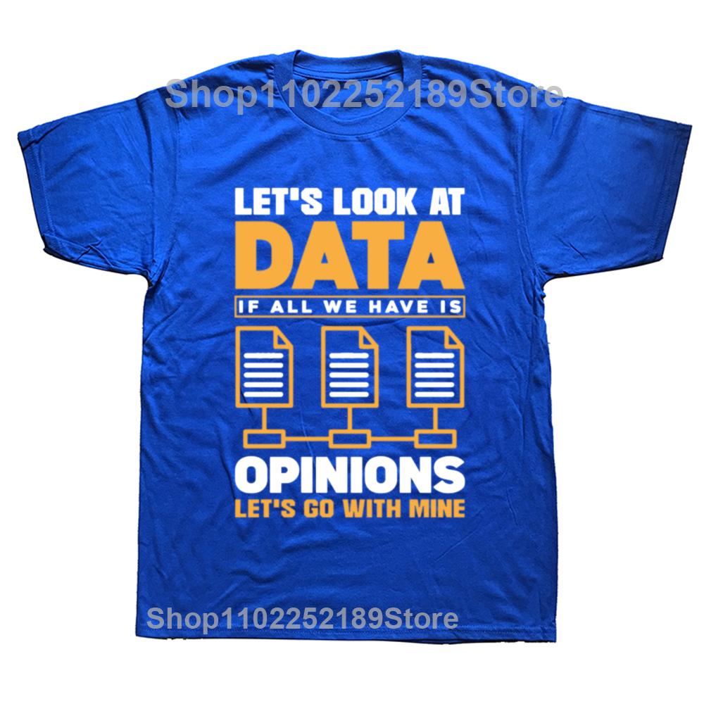 Funny Analytics Data Science Graphic Tshirt Men Women's Fashion Casual Oversized T-shirts Men's 100% Cotton T Shirt