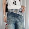 Korean Style Butterfly Waist Belt Sweet Dress Jeans Belt Fashion Lace Waistband  Streetwear