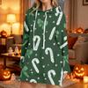 Women's Fashion Casual Long Sleeve Christmas Print Hoodie Top